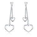 Fashion Jewelry Heart Tassels Earrings Wholsale Tasels for Silver Earrings